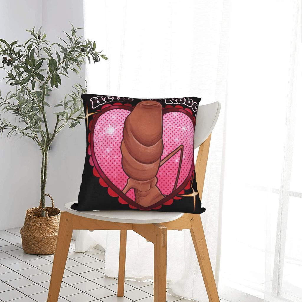 Marcus The Worm Hello Robert Pillow Case Soft Pillow Cover Kawaii Pillowcases For Chair Sofa Home Decor