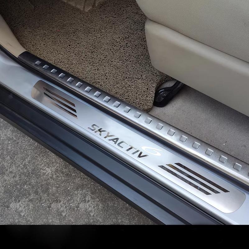 For Mazda 6 Atenza Car Styling Sticker Stainless Steel Door Sill Strip Accessories Scuff Plate Pedal  2016 2017 2018