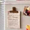 Настенный календарь на 2025 год, ежемесячный, на холсте, на весь год, уникальный настольный декор, декоративные украшения, продукты для организации и планирования