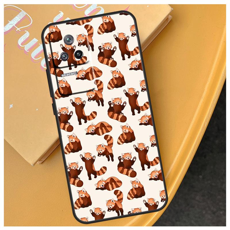Red Panda Cute Animal Case For Xiaomi 14T 13T Pro 11T 12T 13 14 15 Ultra POCO X6 Pro X3 X5 F5 F6 M6 X7 Pro Cover