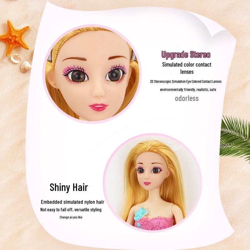 Набор кукол «Принцесса-русалка» для ролевых игр со светом и музыкой – Идеальный подарок на день рождения для девочек