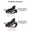 MEROCA M4S 4-Piston Split Type Bicycle Hydraulic Brake Oil Pipe Front 850mm Rear 1600mm Length for Mountain Bike Brakes