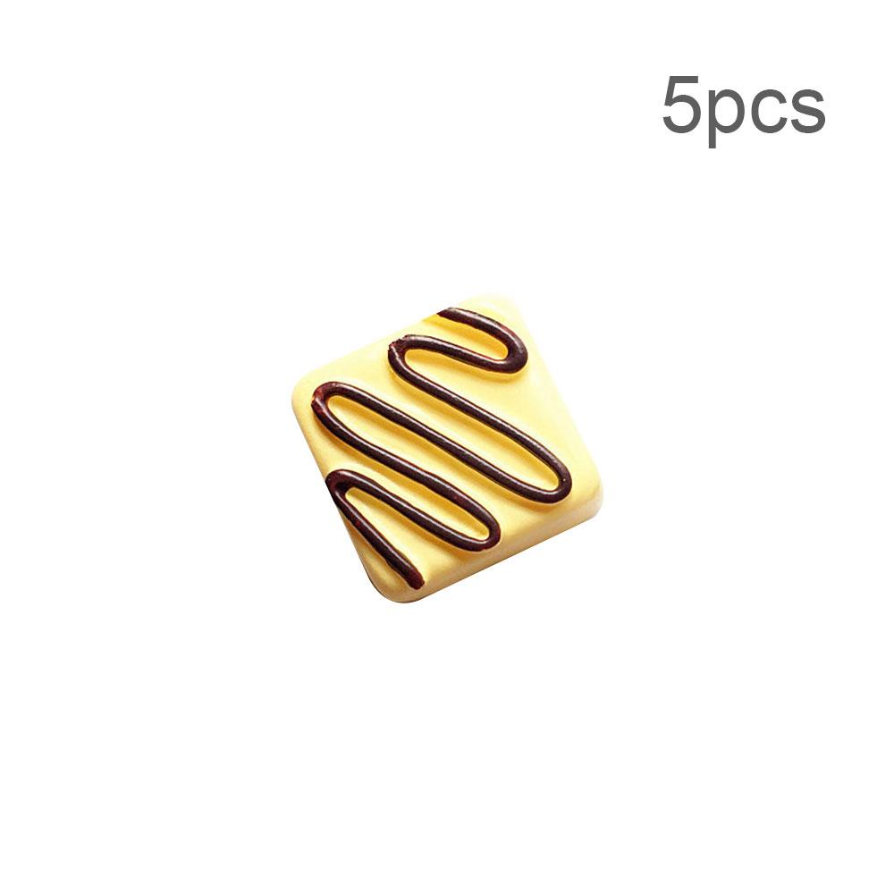 5 шт. имитация еды, шоколадная смоляная художественная композиция, трехмерный милый домашний декор, магнит на холодильник, украшение на холодильник