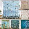 Chinese Style Flower Bird Shower Curtains Waterproof Bathroom   Curtain 3D Printed Fabric With Hooks Decoration Shower Curtain