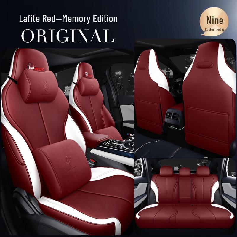 BYD Qin PLUS All-Season Leather Car Seat Cushion for 5-Seater Sedan