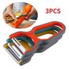 3Pcs Vegetable Peeler Set for Potato Fruit Non-Slip Home Kitchen Peeling Tool