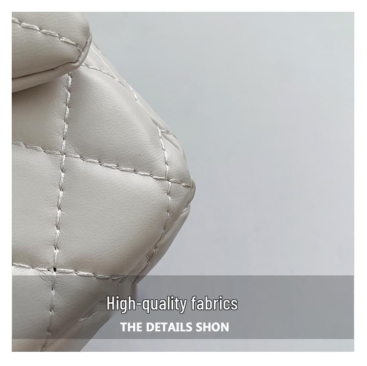 Модная женская сумка кроссбоди и на плечо с вышивкой аргайл, текстурированная - Большая вместимость, Дизайн с цепочкой ручной работы