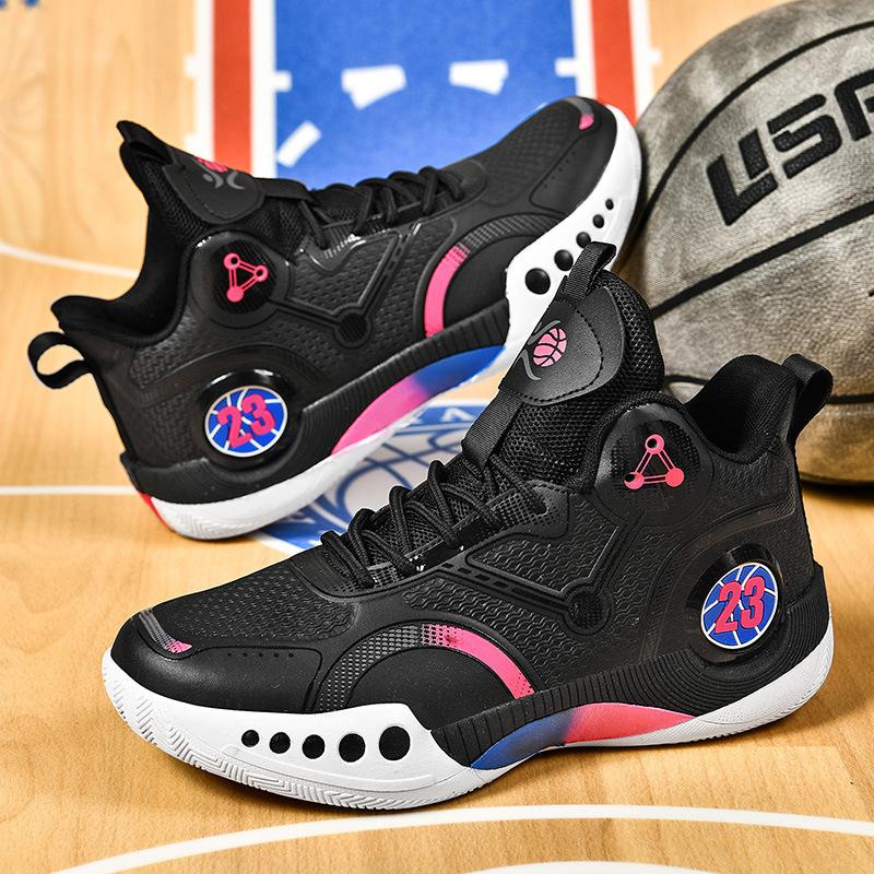 Putian Men's Shoes Spring Platform Couple High-top Basketball Sports Trendy Shoes Large Size Youth Casual Shoes 2024 New