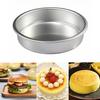 Aluminum Cake Mold Round Cake Pan Non Stick Bottom Pudding Mold Hamburger Mold DIY Baking Tools