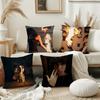 Singer J-Jane Remover Music Pillow Case Square Double-Sided Printing Short Plush Sofa Cushion Cover Bedroom Bedside Pillow