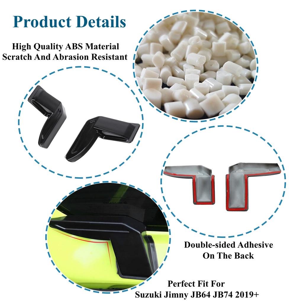 Заднее лобовое стекло автомобиля, защитный провод с подогревом, накладка для Suzuki Jimny JB64 JB74-2023, внутренние молдинги, аксессуары