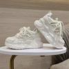 Fashion Thick Bottom Heightening Mesh Sneakers Shoes Female 2024 Summer New Women's Shoes Fashion Breathable Casual Sports Tennis Shoes