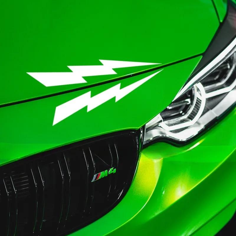 2pcs Lightning Motorcycle Stickers Car Decals DIY Moto Helmet Head Windshield Side Body for DUCATI KTM BMW YAMAHA Kawasaki Vespa