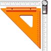 Треугольная линейка, инструмент для измерения в деревообработке, транспортир для плотников, точная линейка для измерения прямых углов, метрическая угловая линейка