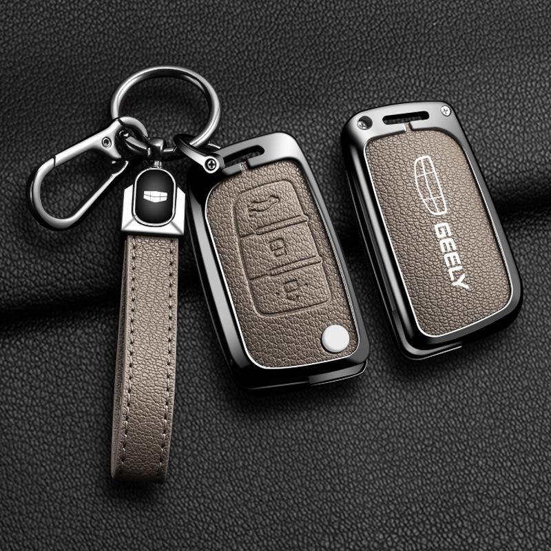 Чехол для ключа Geely: Совместимо с моделями Emgrand, Xingyue L, Boyue, Xingrui, Icon, Binyue, Coolray, Vision X6 GS.