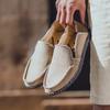 2024 Новая весна-лето Легкая парусиновая обувь для мужчин Удобная мужская обувь Лоферы Мягкая вентилируемая уличная плоская обувь для мужчин
