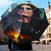 Мини-зонт Ozzy Memorial, легкий, пятискладной, с восьмикостной рамой, для дома, путешествий и использования на улице в любое время года, подарки-веера