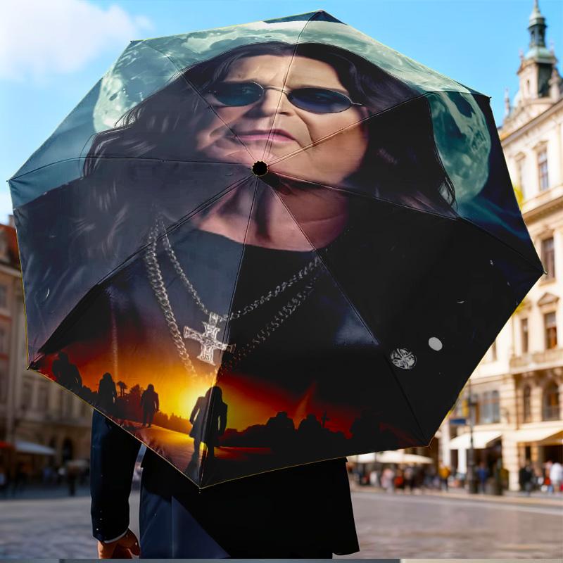 Мини-зонт Ozzy Memorial, легкий, пятискладной, с восьмикостной рамой, для дома, путешествий и использования на улице в любое время года, подарки-веера