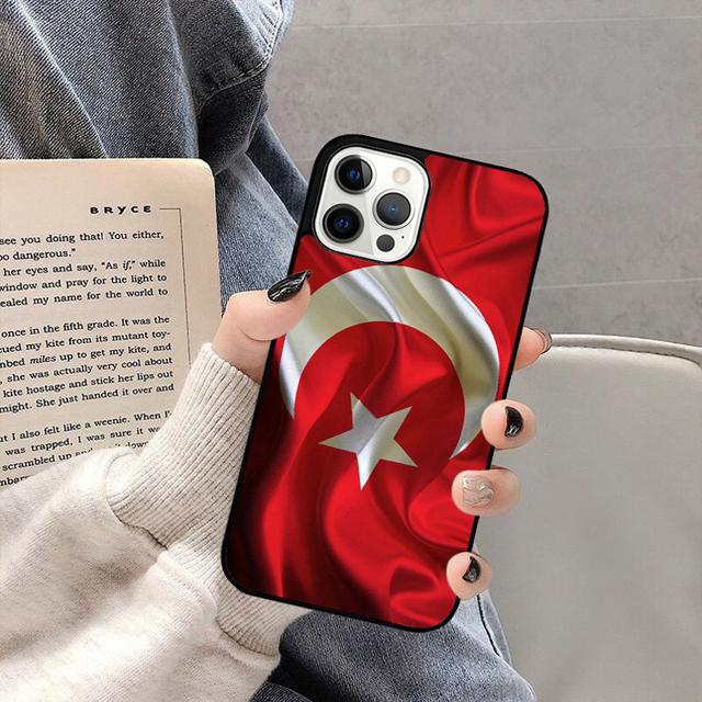 Турция Турецкий Флаг Чехол для Телефона Задняя Крышка для iPhone 17 Air 16 15 14 13 11 12 Pro Max Plus Корпус Coque