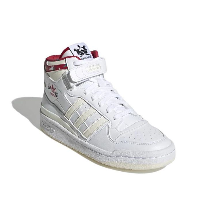 Thebe Magugu X Adidas  Forum Mid Birds of Paradise Women Sneakers White Cloud-White Off-White GY9556