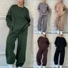 Women's Casual Sportswear Set Olive Green Light Grey Khaki Dark Brown Black