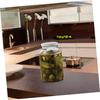 OKUMEYR Wide Mouth Glass Jar with Airtight Lid, Large Storage Container for Brewing, Fermentation, Pickling, and Kitchen Canisters