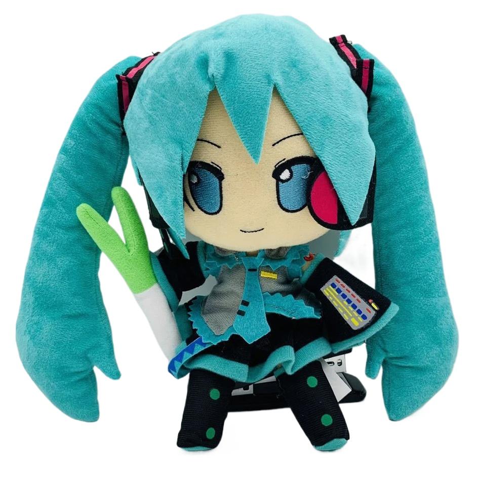 25 см Японское аниме Плюшевая мягкая игрушка Кукла Хатсунэ Мику Мягкая подушка Кукла будущего Милый рождественский подарок для детей