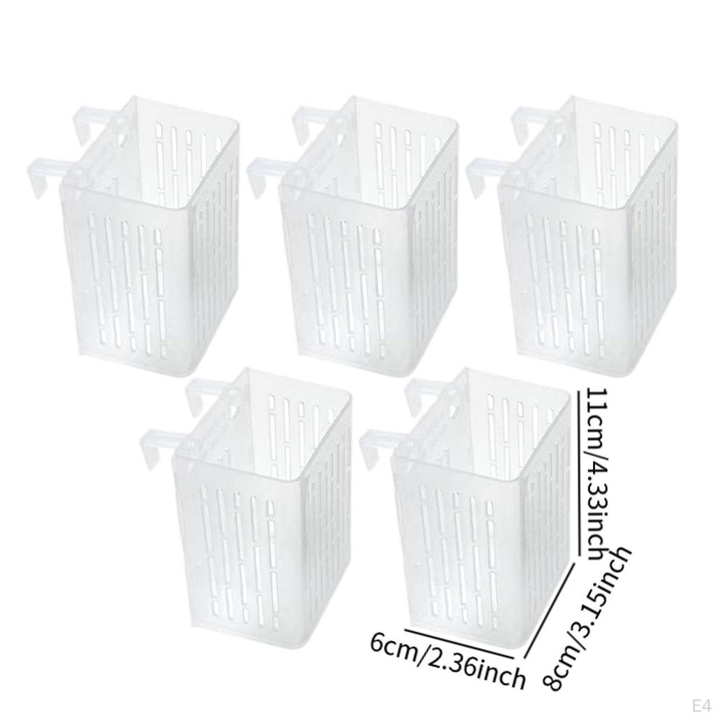 5 Aquarium Plant Holder, Aquatic Basket, Efficient Cups, Pots with Hooks for Landscape