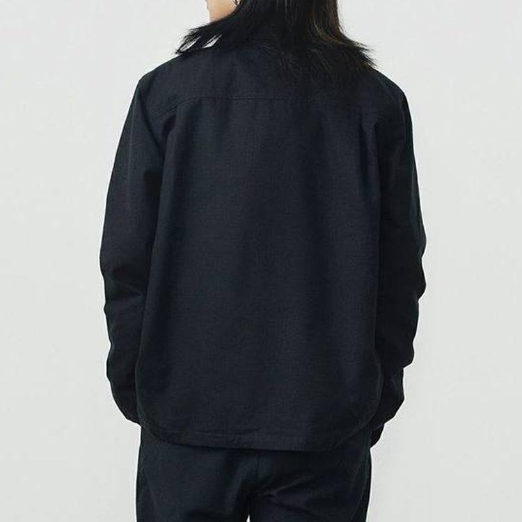 Vans Куртки Мужские Черные Лацканы Умеренные Рабочая одежда VN0A456ZBLK