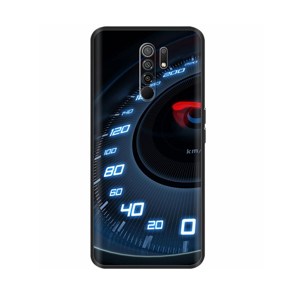 Силиконовый чехол для Xiaomi Redmi 9 Redmi9 Чехол Задняя крышка Coque Funda Оболочка Мягкий Черный ТПУ Милый Мультяшный Чехол-сумка для телефона Бампер Защитный