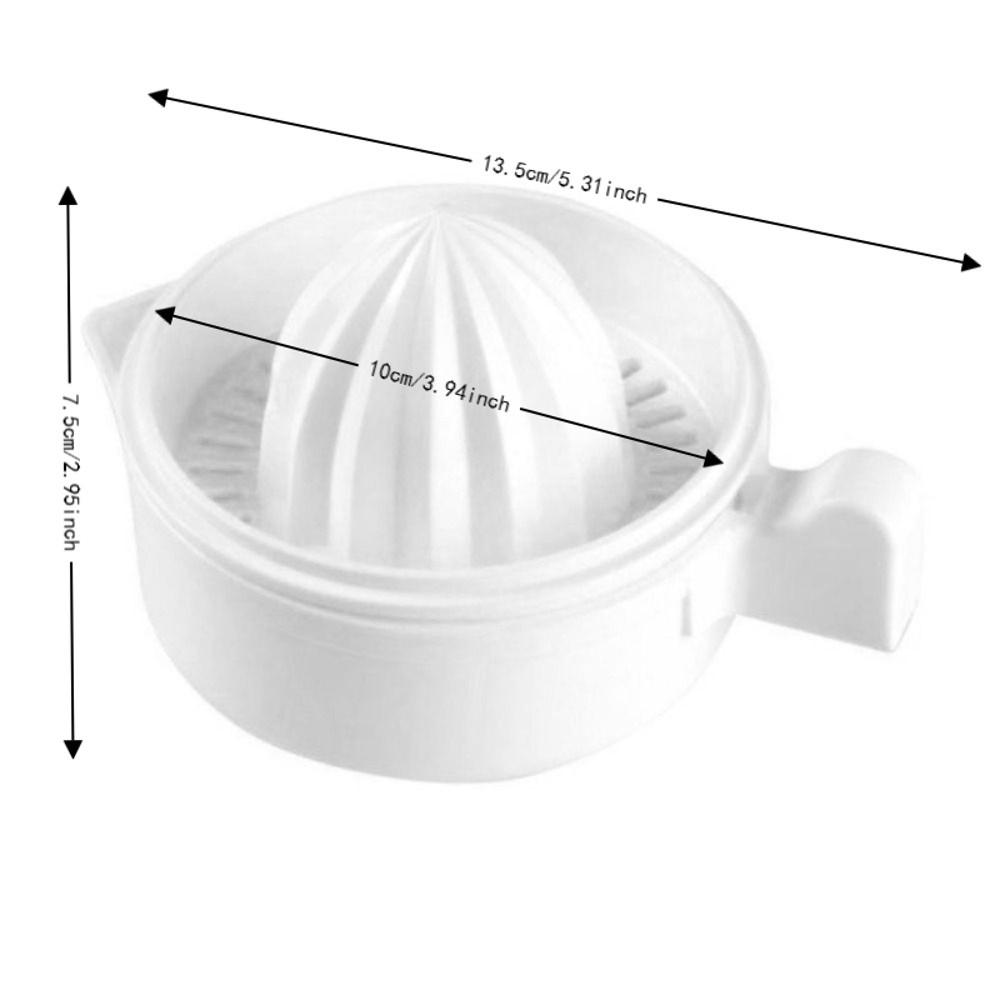 Plastic Lemon Squeezer White Fruit Press Portable Manual Citrus Juicer Juice Making