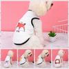 Cartoon Dog Thin Tank Top Mesh T-shirt Animal Pattern Polyester Puppy Vest Breathable Dog Summer Clothing for Dogs Cats