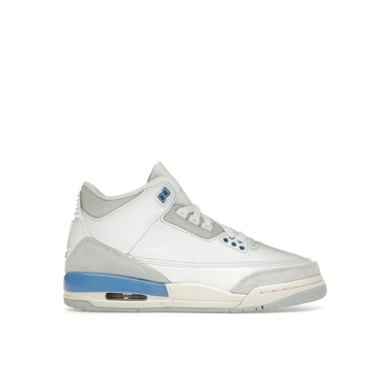 Air Jordan 3 Retro GS Lucky Shorts Kids Sneakers White Summit-White Hydrogen-Blue DM0967-101