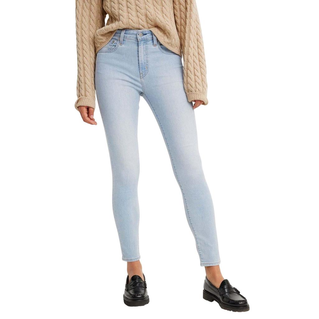 Levis Womens/Ladies 721 Leather Patch High Rise Skinny Jeans