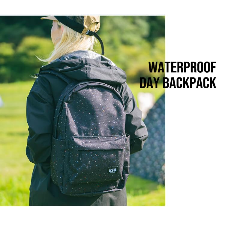 KiU Waterproof Day Backpack WP DAY BACKPACK wpc Water Repellent 16L Sturdy Durable Long Lasting Multiple Storage Many Pockets PC Pocket A4 Large