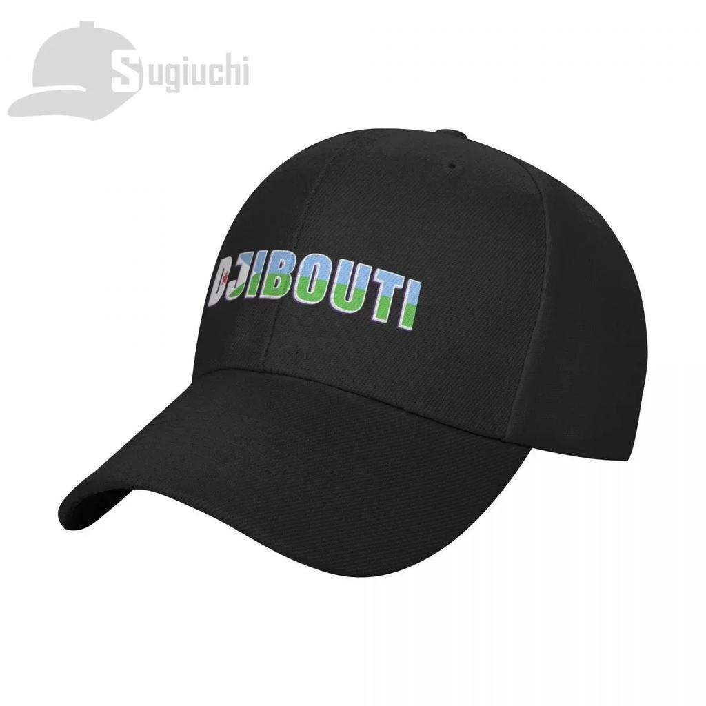 Djibouti Country Flag With Name Baseball Cap Unisex Women Summer Unisex Hip Hop Caps Golf Hat Trucker Caps
