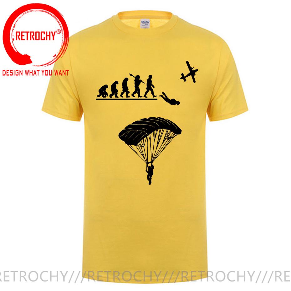 Paragliding Skydiving Evolution T Shirt Unisex Evolution Of Skydiver Tshirt Skydive Parachuting Lover Tee Shirt Paraglider Tshirt