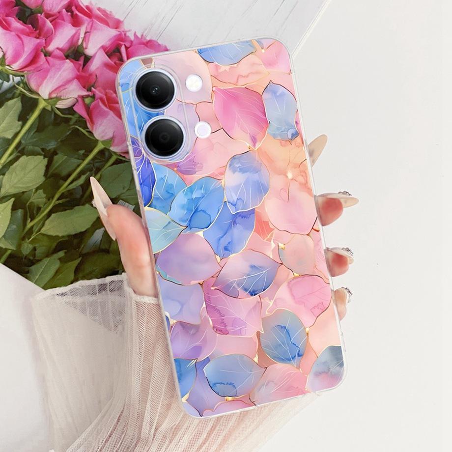 For Vivo Y05 Y11D 4G / Vivo Y11 5G Y21 5G Phone Case Soft Silicone Clera Cover Butterfly Dragon Cat Floral Painting Bumper Funda