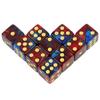Mini D6 Dice 12mm Double Color 6-sided Square Corner with Standard Dots Dice for Club Party DIY Board Game Supplies