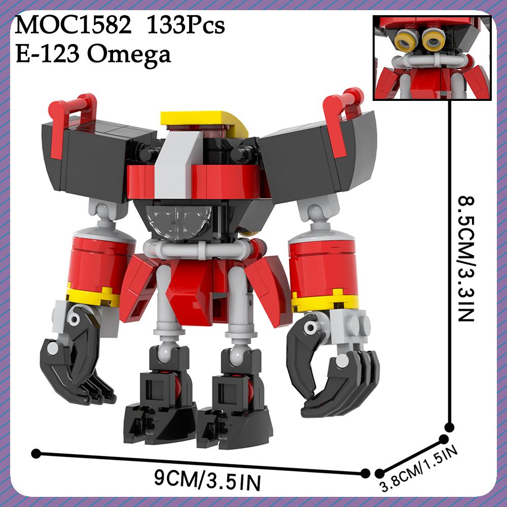 MOC Hedgehog Mech Bricks Car Game Anime Airship Dr Eggmaned Robot Compatible Figure Building Blocks Toys For Children Adult Gift