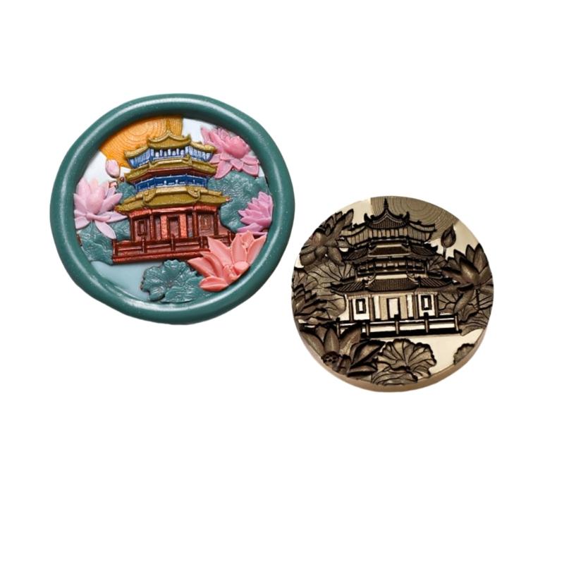 Штамп для восковой печати с цветочным тиснением для свадебного приглашения, конверта, штамп для восковой печати с цветочной текстурой