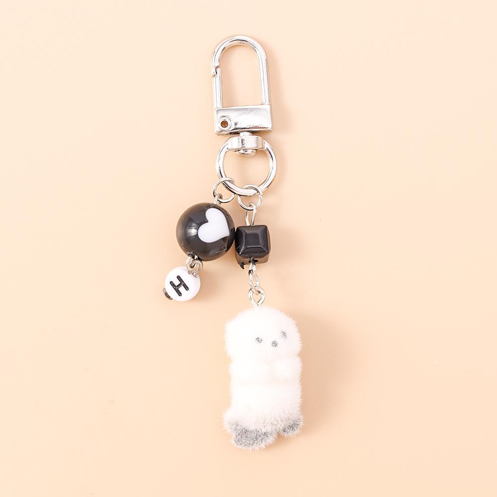 Cute Sea Otter Keychain Animal Key Ring Pendants for Women Girls Handbag Decor DIY Handmade Key Chain Jewelry Gifts