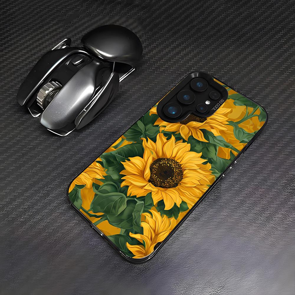 Красивый чехол для телефона с подсолнухом для Samsung S26 S25 Plus S20 S20 Plus S22 Ultra S23 FE S21 Plus S21 Ultra Цветная крышка