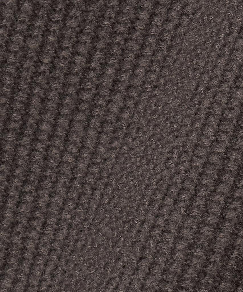 NODU Waffle Henley Neck Knit [Brown]