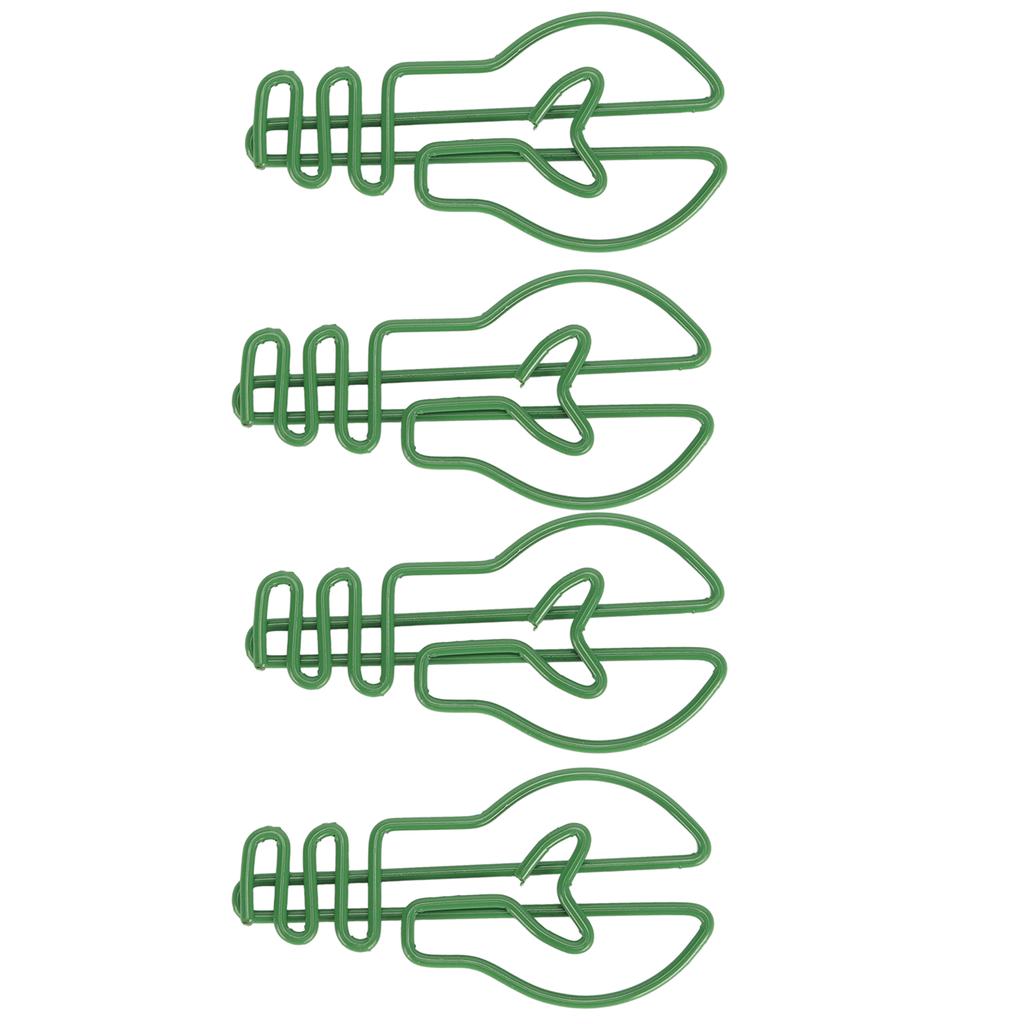 100 шт. Скрепки для бумаги маленькие милые в форме лампочки металлические канцелярские принадлежности для заметок зеленые