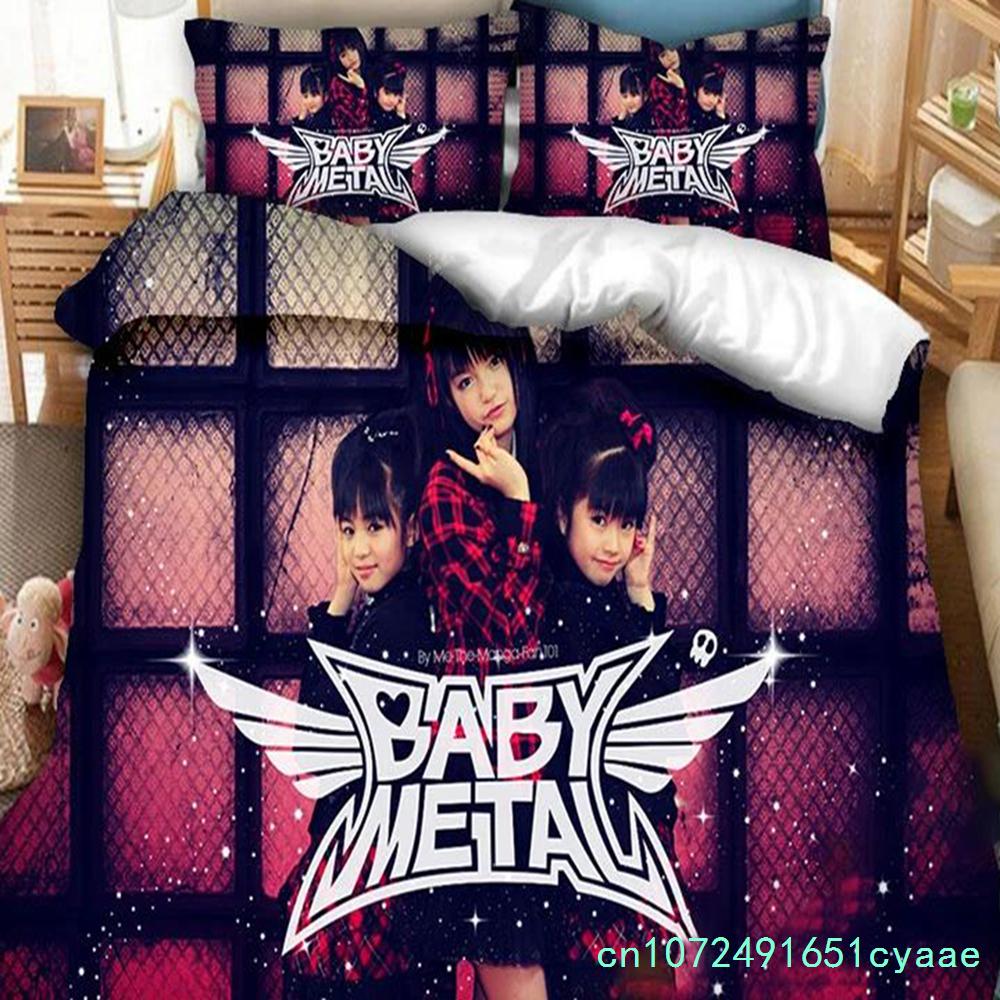 3D Печатный Комплект Постельного Белья Группы Babymetal Наволочка Пододеяльник Двуспальный Полуторный Полный Евро Кинг Взрослый Детский Постельное Белье Чехол для Одеяла