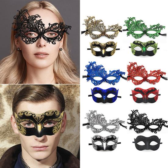 2 шт., элегантный венецианский стиль, маскарад для пар на Хэллоуин, карнавальный костюм на Хэллоуин