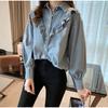 Women's Denim Shirt Loose Double Pocket Long Sleeved Versatile Casual Coat Shirt Women Fashion Jean Jackets Spring Autumn Trend 2025