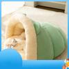Autumn and Winter Cat Cute Cat Ears Bear Warm Thickened Slippers Nest Dog Closed Windproof Kennel Pet Nest