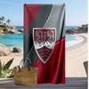 Пляжное полотенце с принтом футбольного клуба VfB Stuttgart, Большое, Мягкое, Быстросохнущее, для Пляжа, Кемпинга, Плавания
